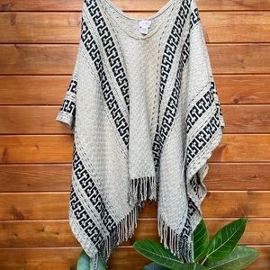 Free people fall coverup, poncho